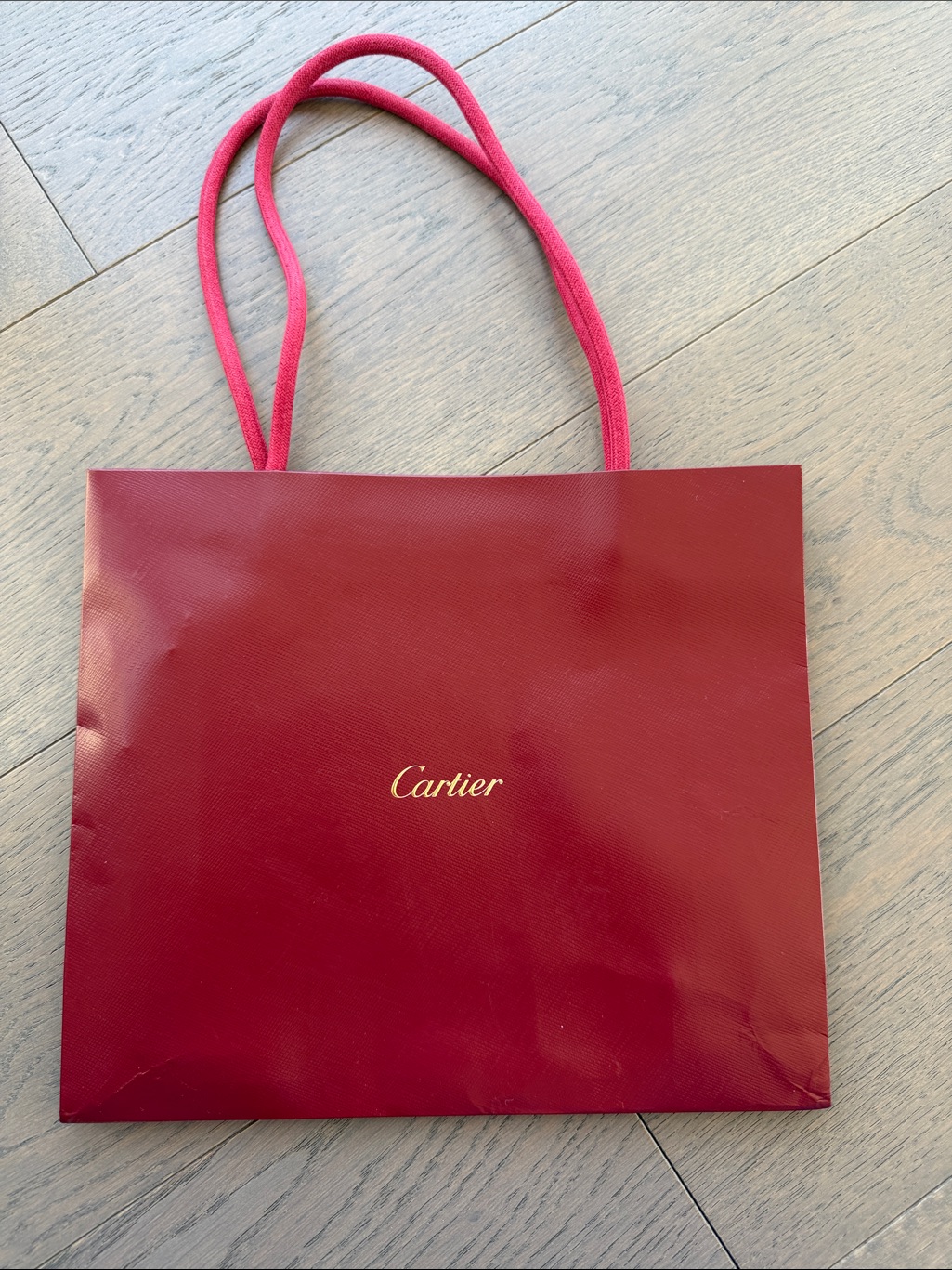 Authentic Cartier Shopping Bag